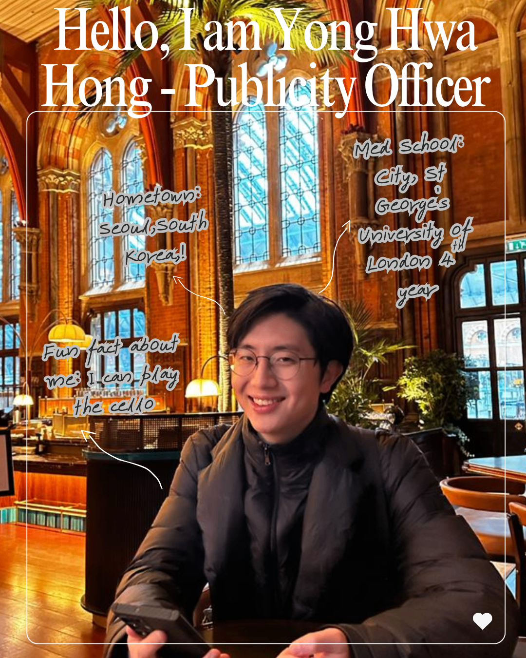 Yong Hwa Hong, Publicity Officer at KUMAS